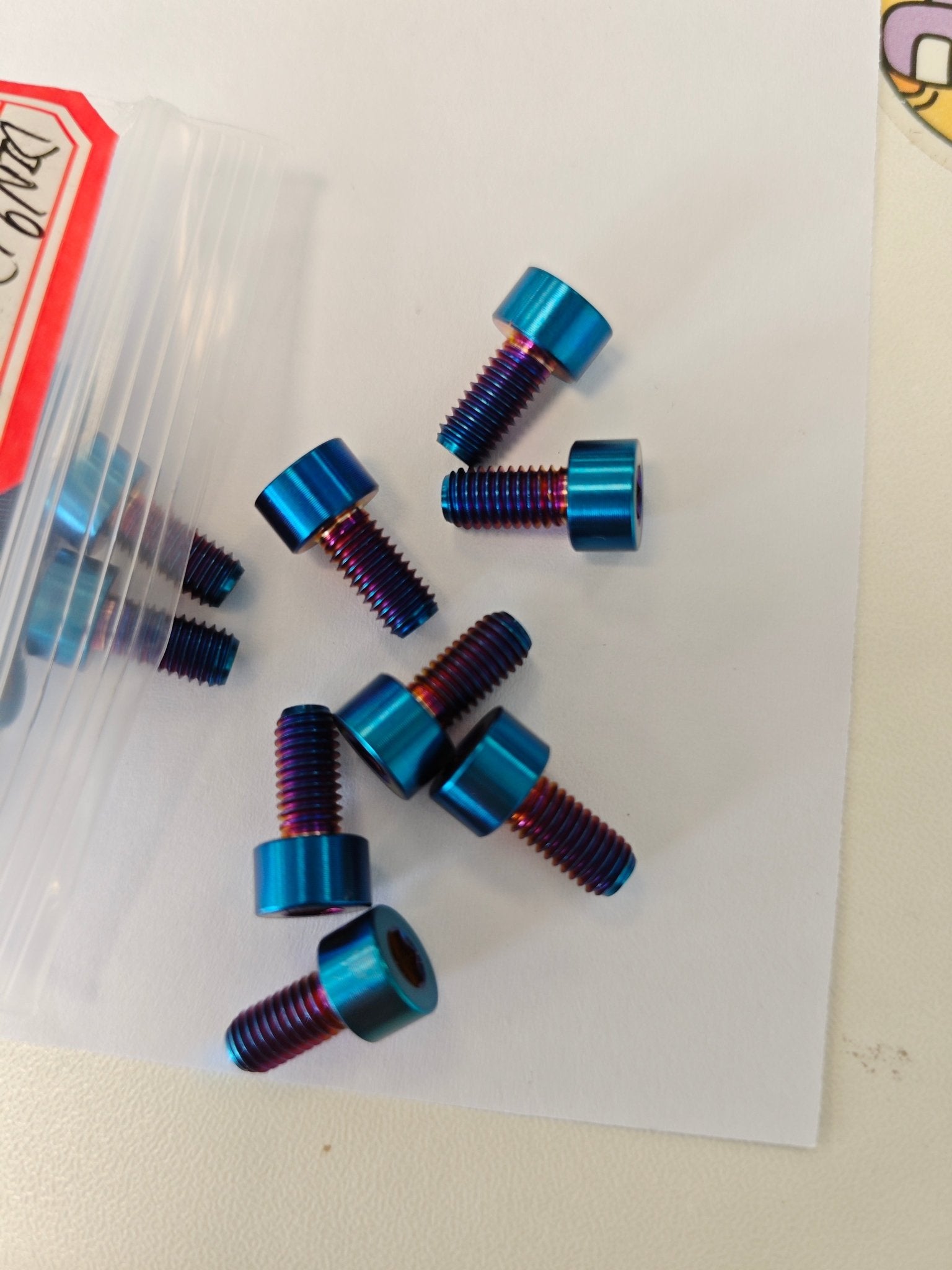 Ace x pro Titanium Bolt full Kit (real grade 5 titanium) - ff customz