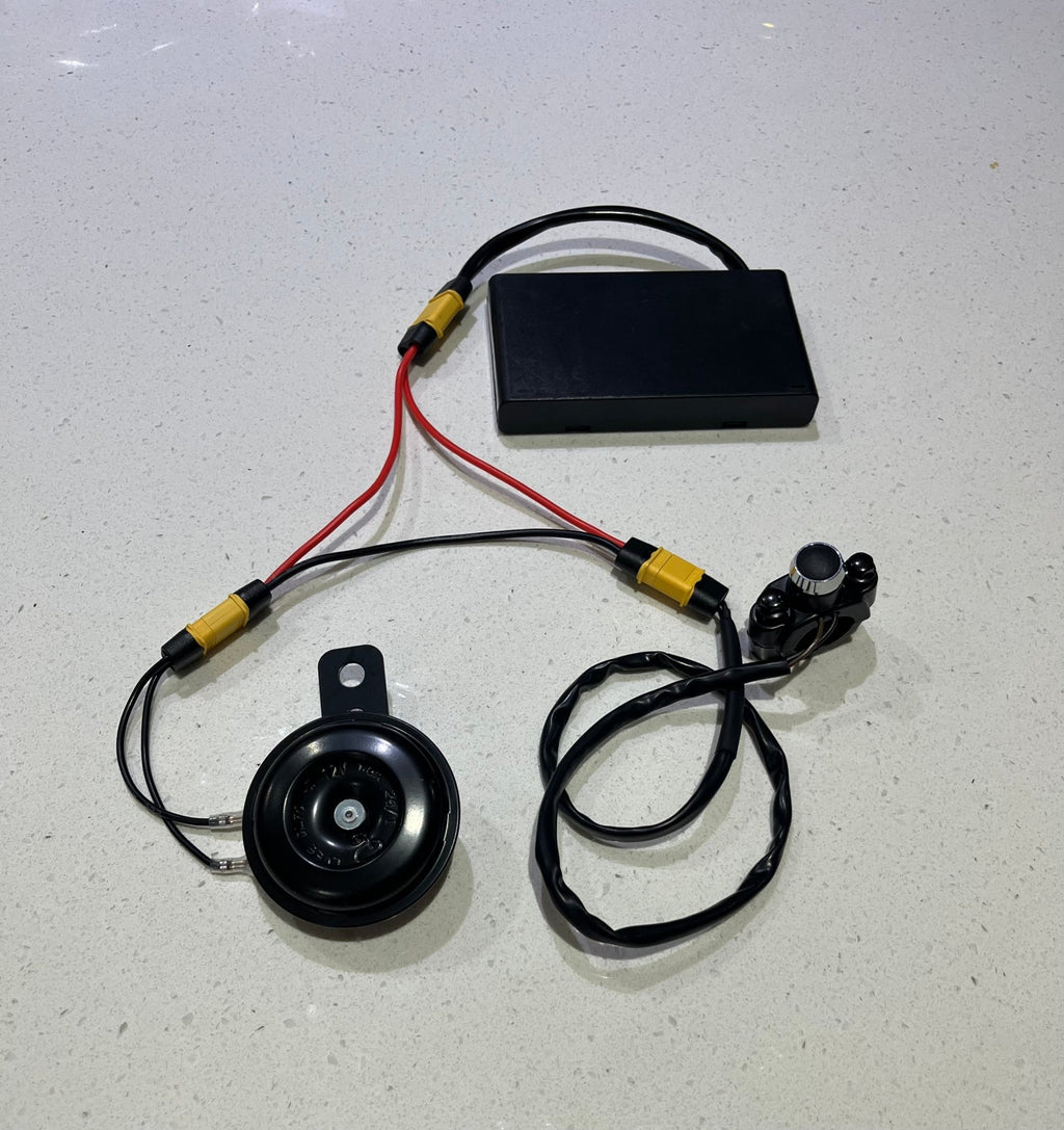 Factory grade. battery powered surron horn. - ff customz